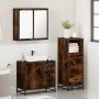 Set de muebles baño 3 pzas madera contrachapada roble ahumado de , Muebles de baño - Ref: Foro24-3301017, Precio: 251,99 €, D...