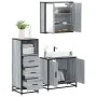Set de muebles de baño 3 pzas madera contrachapada gris sonoma von , Badezimmermöbel - Ref: Foro24-3301008, Preis: 228,24 €, ...