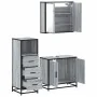 Set de muebles de baño 3 pzas madera contrachapada gris sonoma von , Badezimmermöbel - Ref: Foro24-3301008, Preis: 228,24 €, ...
