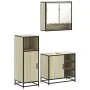 Set de muebles de baño 3 pzas madera contrachapada roble Sonoma von , Badezimmermöbel - Ref: Foro24-3300996, Preis: 204,68 €,...