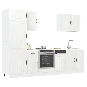 Mueble cocina Kalmar blanco de alto brillo 7 pzas by , Kitchen cabinets - Ref: Foro24-3314773, Price: 634,08 €, Discount: %
