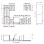 Mueble cocina Kalmar blanco de alto brillo 7 pzas von , Küchenschränke - Ref: Foro24-3314773, Preis: 634,08 €, Rabatt: %