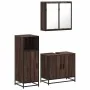 Set de muebles baño 3 pzas madera contrachapada roble marrón von , Badezimmermöbel - Ref: Foro24-3300949, Preis: 194,06 €, Ra...