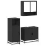 Juego de muebles de baño 3 pzas madera contrachapada negro de , Muebles de baño - Ref: Foro24-3300975, Precio: 213,01 €, Desc...