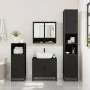 Juego de muebles de baño 3 pzas madera contrachapada negro de , Muebles de baño - Ref: Foro24-3300975, Precio: 213,01 €, Desc...