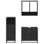 Juego de muebles de baño 3 pzas madera contrachapada negro de , Muebles de baño - Ref: Foro24-3300975, Precio: 213,01 €, Desc...