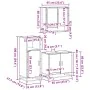 Juego de muebles de baño 3 pzas madera contrachapada negro de , Muebles de baño - Ref: Foro24-3300975, Precio: 213,01 €, Desc...