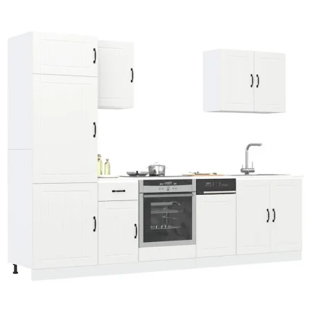 Mueble de cocina Kalmar blanco 7 piezas madera contrachapada by , Kitchen cabinets - Ref: Foro24-3314771, Price: 566,99 €, Di...