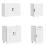 Mueble de cocina Kalmar blanco 7 piezas madera contrachapada by , Kitchen cabinets - Ref: Foro24-3314771, Price: 566,99 €, Di...