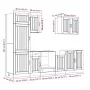 Mueble de cocina Kalmar blanco 7 piezas madera contrachapada by , Kitchen cabinets - Ref: Foro24-3314771, Price: 566,99 €, Di...