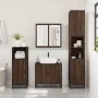 Set de muebles baño 3 pzas madera contrachapada roble marrón by , Bathroom furniture - Ref: Foro24-3301069, Price: 244,34 €, ...