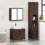 Set de muebles baño 3 pzas madera contrachapada roble marrón by , Bathroom furniture - Ref: Foro24-3301069, Price: 244,34 €, ...