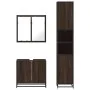 Set de muebles baño 3 pzas madera contrachapada roble marrón by , Bathroom furniture - Ref: Foro24-3301069, Price: 244,34 €, ...