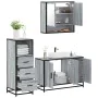Set de muebles de baño 3 pzas madera contrachapada gris sonoma von , Badezimmermöbel - Ref: Foro24-3301043, Preis: 254,08 €, ...