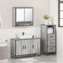 Set de muebles de baño 3 pzas madera contrachapada gris sonoma von , Badezimmermöbel - Ref: Foro24-3301043, Preis: 254,08 €, ...