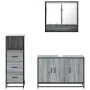 Set de muebles de baño 3 pzas madera contrachapada gris sonoma von , Badezimmermöbel - Ref: Foro24-3301043, Preis: 254,08 €, ...