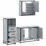 Set de muebles de baño 3 pzas madera contrachapada gris sonoma von , Badezimmermöbel - Ref: Foro24-3301043, Preis: 254,08 €, ...