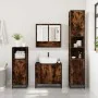 Set de muebles baño 3 pzas madera contrachapada roble ahumado by , Bathroom furniture - Ref: Foro24-3301097, Price: 263,80 €,...