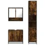 Set de muebles baño 3 pzas madera contrachapada roble ahumado by , Bathroom furniture - Ref: Foro24-3301097, Price: 263,80 €,...