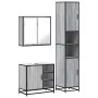 Set de muebles de baño 3 pzas madera contrachapada gris sonoma von , Badezimmermöbel - Ref: Foro24-3301088, Preis: 299,10 €, ...