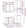 Set de muebles de baño 3 pzas madera contrachapada gris sonoma von , Badezimmermöbel - Ref: Foro24-3301088, Preis: 299,10 €, ...