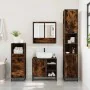 Set de muebles baño 3 pzas madera contrachapada roble ahumado de , Muebles de baño - Ref: Foro24-3301057, Precio: 233,53 €, D...
