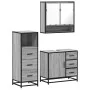 Set de muebles de baño 3 pzas madera contrachapada gris sonoma von , Badezimmermöbel - Ref: Foro24-3301048, Preis: 264,65 €, ...