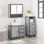 Set de muebles de baño 3 pzas madera contrachapada gris sonoma von , Badezimmermöbel - Ref: Foro24-3301048, Preis: 264,65 €, ...