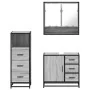 Set de muebles de baño 3 pzas madera contrachapada gris sonoma von , Badezimmermöbel - Ref: Foro24-3301048, Preis: 264,65 €, ...