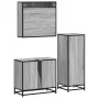 Set de muebles de baño 3 pzas madera contrachapada gris sonoma von , Badezimmermöbel - Ref: Foro24-3301048, Preis: 264,65 €, ...