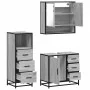 Set de muebles de baño 3 pzas madera contrachapada gris sonoma von , Badezimmermöbel - Ref: Foro24-3301048, Preis: 264,65 €, ...
