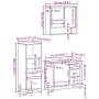 Set de muebles de baño 3 pzas madera contrachapada gris sonoma von , Badezimmermöbel - Ref: Foro24-3301048, Preis: 264,65 €, ...