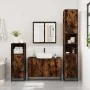 Set de muebles baño 4 pzas madera contrachapada roble ahumado by , Bathroom furniture - Ref: Foro24-3301192, Price: 415,80 €,...