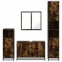 Set de muebles baño 4 pzas madera contrachapada roble ahumado by , Bathroom furniture - Ref: Foro24-3301192, Price: 415,80 €,...