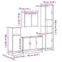 Set de muebles baño 4 pzas madera contrachapada roble ahumado by , Bathroom furniture - Ref: Foro24-3301192, Price: 415,80 €,...