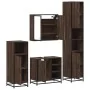 Set de muebles baño 4 pzas madera contrachapada roble marrón von , Badezimmermöbel - Ref: Foro24-3301209, Preis: 332,60 €, Ra...