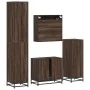 Set de muebles baño 4 pzas madera contrachapada roble marrón von , Badezimmermöbel - Ref: Foro24-3301209, Preis: 332,60 €, Ra...