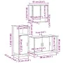 Set de muebles baño 3 pzas madera contrachapada roble ahumado von , Badezimmermöbel - Ref: Foro24-3300982, Preis: 227,70 €, R...