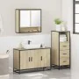 Set de muebles de baño 3 pzas madera contrachapada roble Sonoma von , Badezimmermöbel - Ref: Foro24-3301041, Preis: 225,86 €,...