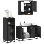 Juego de muebles de baño 3 pzas madera contrachapada negro von , Badezimmermöbel - Ref: Foro24-3300980, Preis: 238,10 €, Raba...
