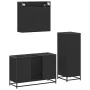 Juego de muebles de baño 3 pzas madera contrachapada negro von , Badezimmermöbel - Ref: Foro24-3300980, Preis: 238,10 €, Raba...