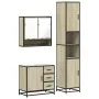 Set de muebles de baño 3 pzas madera contrachapada roble Sonoma von , Badezimmermöbel - Ref: Foro24-3301106, Preis: 301,04 €,...