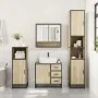 Set de muebles de baño 3 pzas madera contrachapada roble Sonoma von , Badezimmermöbel - Ref: Foro24-3301106, Preis: 301,04 €,...