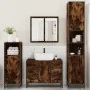 Set de muebles baño 4 pzas madera contrachapada roble ahumado von , Badezimmermöbel - Ref: Foro24-3301202, Preis: 452,85 €, R...