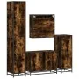 Set de muebles baño 4 pzas madera contrachapada roble ahumado von , Badezimmermöbel - Ref: Foro24-3301202, Preis: 452,85 €, R...