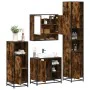 Set de muebles baño 4 pzas madera contrachapada roble ahumado by , Bathroom furniture - Ref: Foro24-3301237, Price: 357,83 €,...