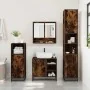Set de muebles baño 4 pzas madera contrachapada roble ahumado by , Bathroom furniture - Ref: Foro24-3301237, Price: 357,83 €,...