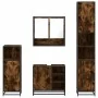 Set de muebles baño 4 pzas madera contrachapada roble ahumado by , Bathroom furniture - Ref: Foro24-3301237, Price: 357,83 €,...