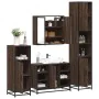 Set de muebles baño 4 pzas madera contrachapada roble marrón by , Bathroom furniture - Ref: Foro24-3301214, Price: 380,94 €, ...