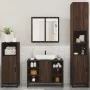 Set de muebles baño 4 pzas madera contrachapada roble marrón by , Bathroom furniture - Ref: Foro24-3301214, Price: 380,94 €, ...